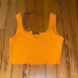 Orange crop top